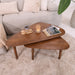 Sohome Organische Salontafel Yaden Mangohout, Set van 2 stuks - Bruin