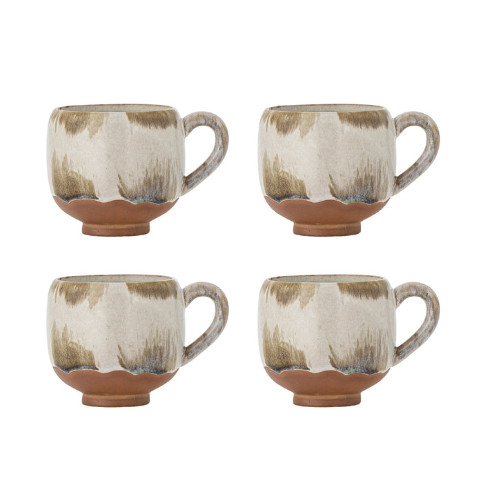 Bloomingville Mok Jade Set van 4 stuks - Naturel