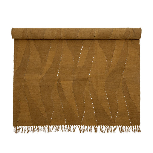 Bloomingville Vloerkleed Zola Wolmix, 140 x 200cm - Bruin - ThatLyfeStyle