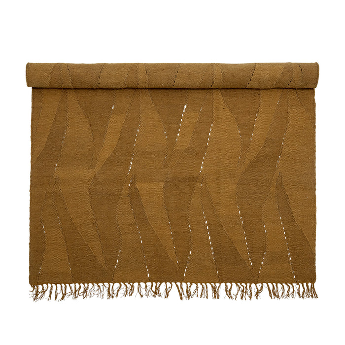 Bloomingville Vloerkleed Zola Wolmix, 140 x 200cm - Bruin