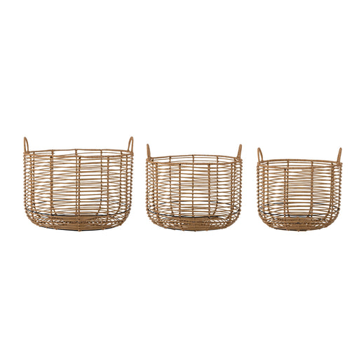 Bloomingville Mand Mekkel Rotan, Set van 3 - Naturel