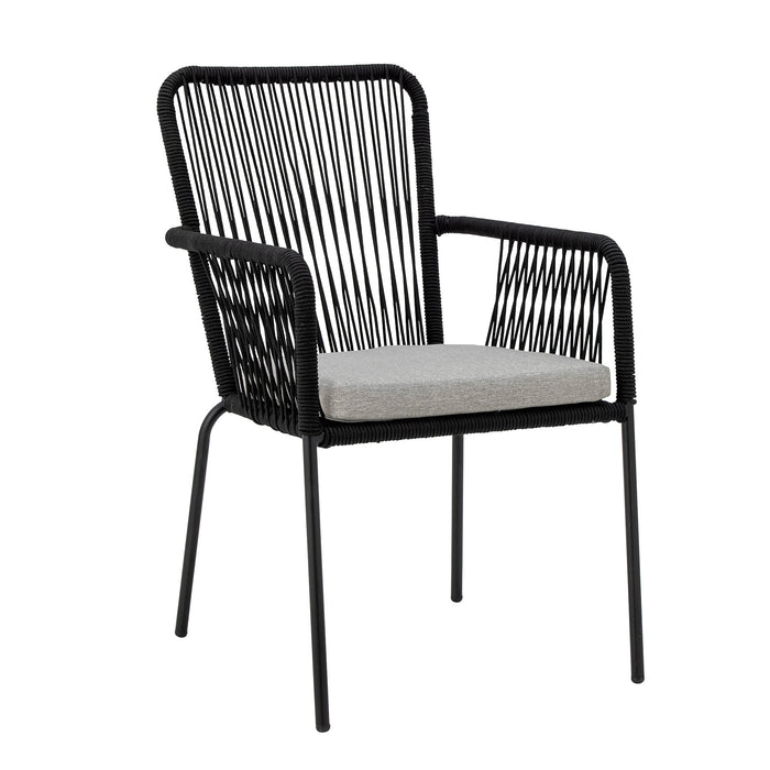 Bloomingville Tuinstoel Santino Polyester touw - Zwart