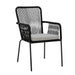 Bloomingville Tuinstoel Santino Polyester touw - Zwart