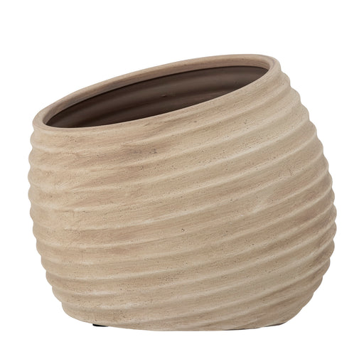 Bloomingville Bloempot Cimmy Terracotta, 19cm hoog - Bruin - ThatLyfeStyle