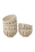 Bloomingville Schaal Bea Set van 6 stuks - Naturel
