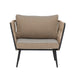 Bloomingville Outdoor Fauteuil Pavone Metaal en touw - Bruin