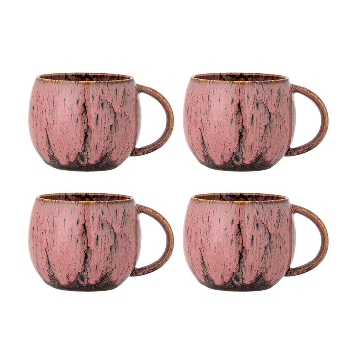 Bloomingville Mok Rayen Set van 4 stuks - Roze