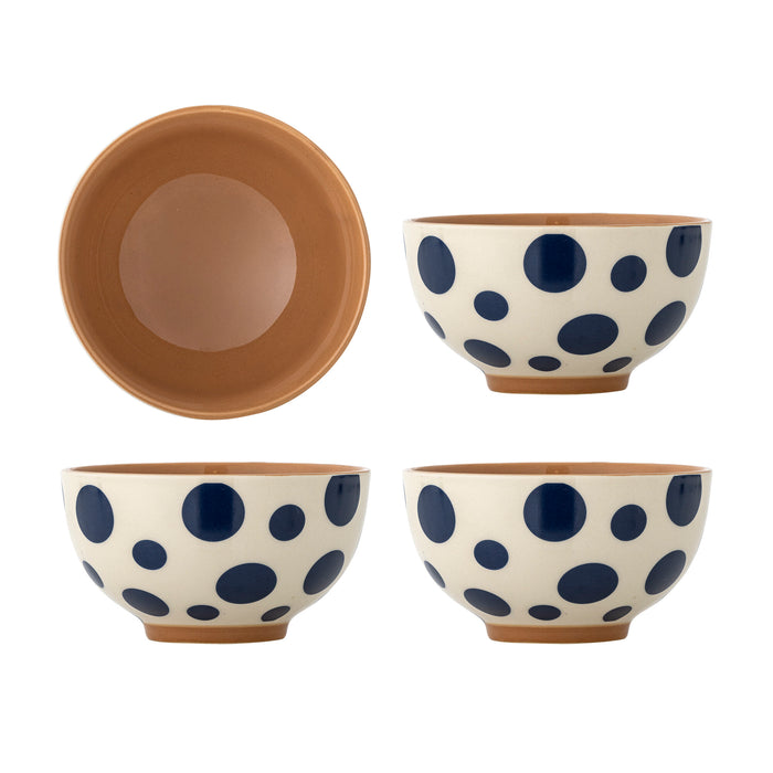 Bloomingville Schaal Miri Set van 4 stuks - Meerkleurig