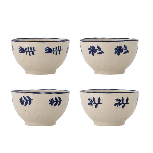 Bloomingville Schaal Eimy Set van 4 stuks, 11cm - Blauw - ThatLyfeStyle