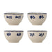 Bloomingville Schaal Eimy Set van 4 stuks, 11cm - Blauw