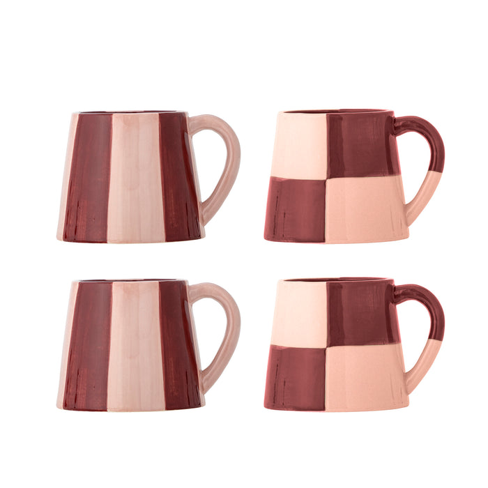 Bloomingville Mok Floki Set van 4 stuks - Roze