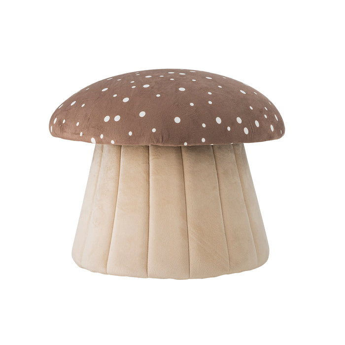 Bloomingville MINI Poef Lue Paddenstoel, 37cm - Bruin