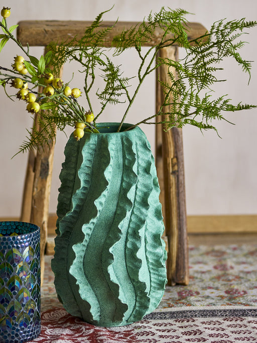 Bloomingville Vaas Natika 37cm hoog - Groen - ThatLyfeStyle