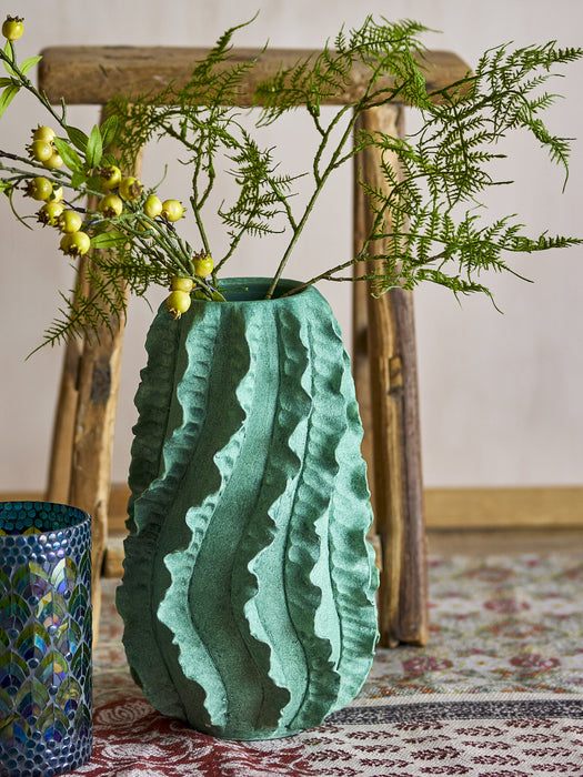 Bloomingville Vaas Natika 37cm hoog - Groen
