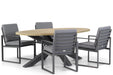 Santika Zaga/Brookline 200 cm dining tuinset 5-delig