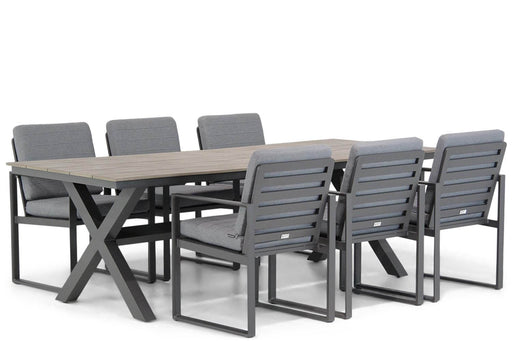 Santika Zaga/Forest 240 cm dining tuinset 7-delig