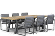 Santika Zaga/Trente 260 cm dining tuinset 7-delig
