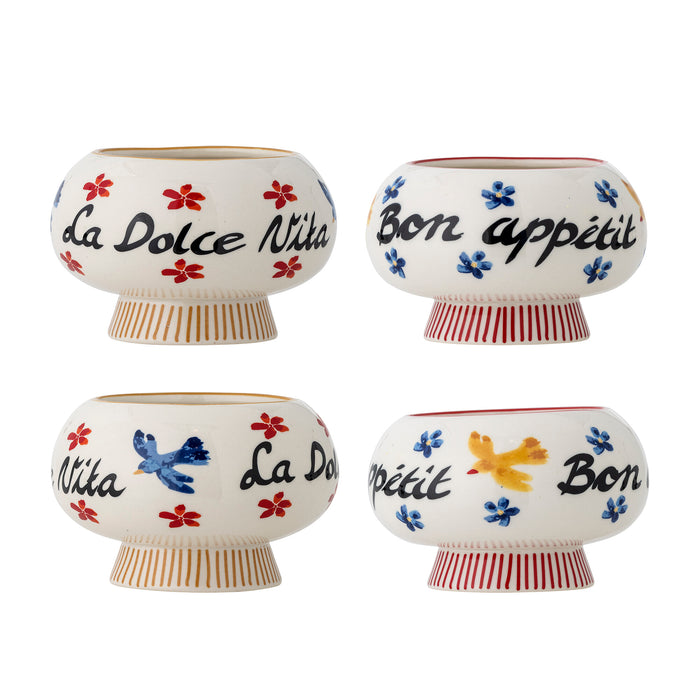Bloomingville Schaal Lindsay Set van 4 stuks - Meerkleurig