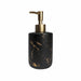 QUVIO Zeepdispenser - 400 ml - Zwart met goud
