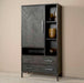 Tower Living Opbergkast Ziano Visgraat, 190 x 100cm - zwart