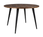 ZILT Industriële Ronde Eettafel Manny 110cm - Hout