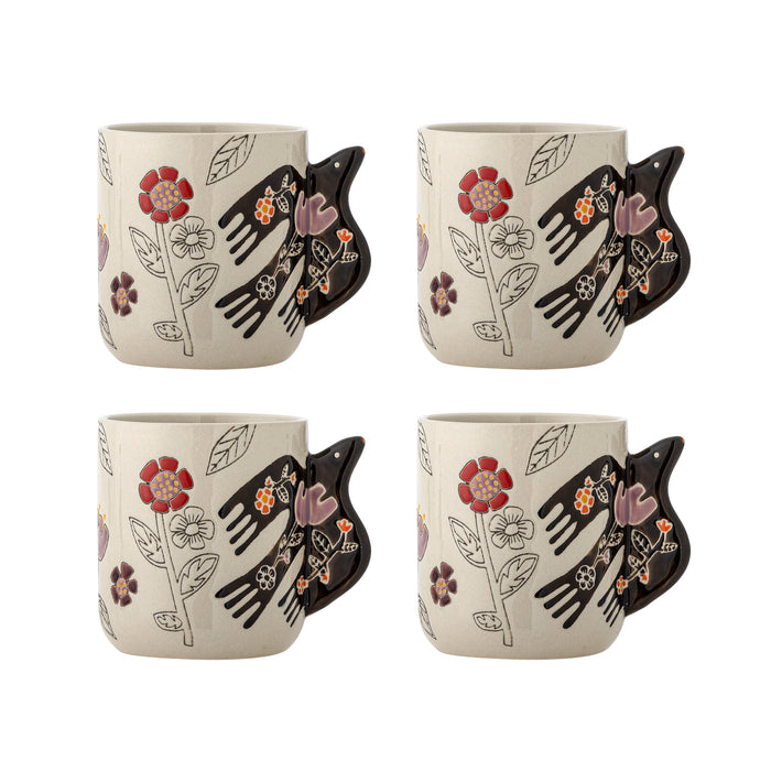 Bloomingville Mok Vivielle Set van 4 stuks - Beige