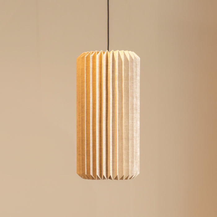 By-Boo Hanglamp Zuki Linnen, 26cm - Natuurlijk - Japandi
