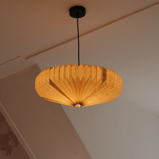 By-Boo Hanglamp Zuki Linnen, 55cm - Natuurlijk - Japandi