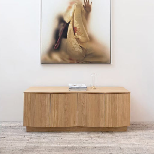WOOOD Exclusive TV-meubel Zuma Eikenhout, 133cm - Bruin - Japandi