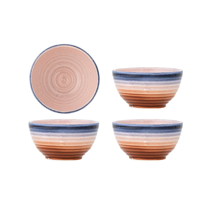 Bloomingville Schaal Tatum 9cm, Set van 4 stuks - Meerkleurig