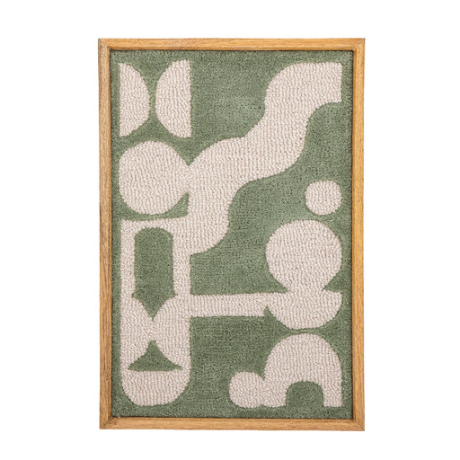 Bloomingville Wandpaneel Longton Wol, 65 x 45cm - Groen - ThatLyfeStyle