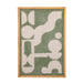 Bloomingville Wandpaneel Longton Wol, 65 x 45cm - Groen