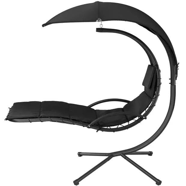 tectake - hangstoel Maja - zwart - 403433 - ThatLyfeStyle