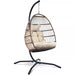 Vita5 Egg Hangstoel - Voor Binnen en Buiten - tot 150kg - Opvouwbaar - Incl. Standaard & Kussen - Cocoon Stoel