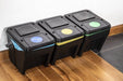Afvalscheidingsbakken - Stapelbaar - Recycle Afvalbak - 4 stuks - 4 x 25 liter - ThatLyfeStyle