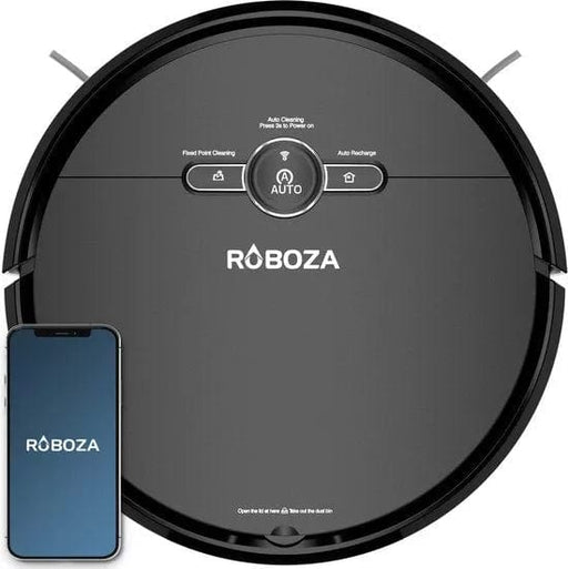 Roboza - X01 Pro - Robotstofzuiger met dweilfunctie - Stofzuiger - Laadstation - Robotstofzuigers - Dweilrobot - Zwart - ThatLyfeStyle