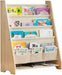 Massief Houten Kinderboekenrek 5 laags - 62cm×76cm×28cm (B×H×D) - Natuurlijk Beige - Boekenkast voor kinderen - Bookcase -Boekenplank - Kinderkamerkast - Speelgoedrek - Opbergrek - Organizer - Speelgoedkast - Boekenrek - ThatLyfeStyle
