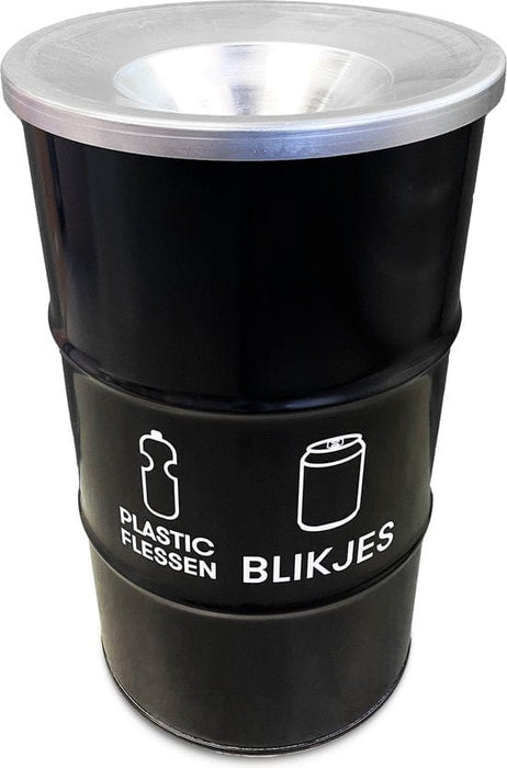BinBin Duo 120 Liter olievat afvalscheiding prullenbak| grote afvalbak| blikjes- flessen inzameling| inzamelbak blikken | Flessen | statiegeld blikken-flessen | Horeca afvalbak - ThatLyfeStyle