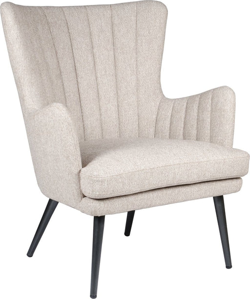 Alora Fauteuil Charlie beige - Stof - relaxstoel - stoel - eetkamerstoel - lounge stoelen - met armleuning - ThatLyfeStyle