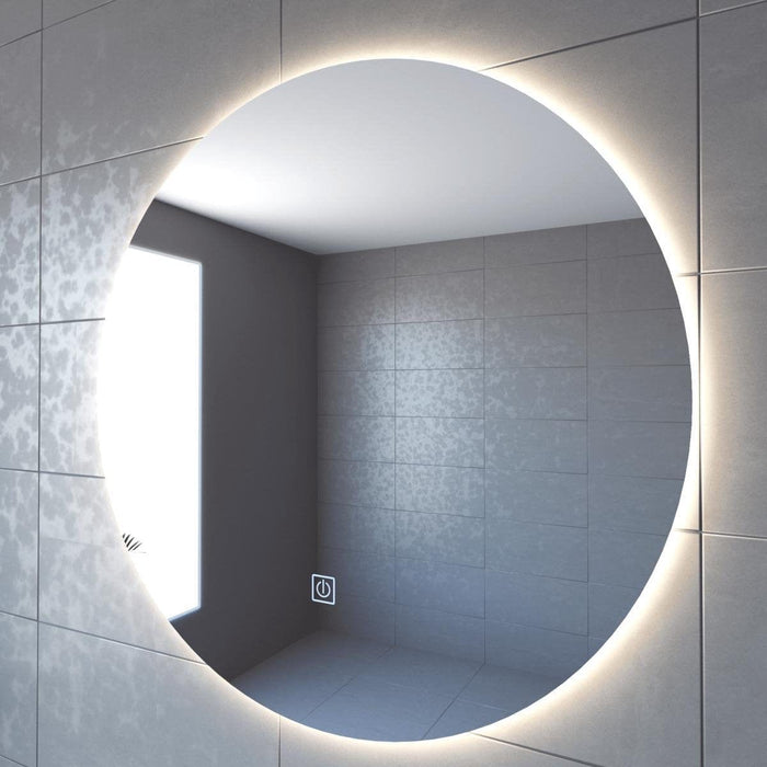 Badkamerspiegel met LED verlichting en verwarming - 3 LED standen - 80 x 80 CM - Ronde spiegel - ThatLyfeStyle