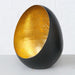 Boltze Home Windlicht egg metaal 2-delige set zwart - ThatLyfeStyle