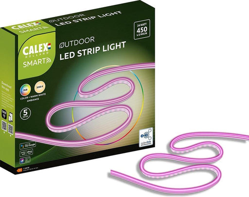 Calex Smart Outdoor LED Strip 5 meter - Voor Buiten - Met App - Buitenverlichting - RGB en Warm Wit - Wifi Lichtstrip met afstandsbediening - ThatLyfeStyle