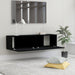 Decoways - Tv-meubel 120x30x30 cm spaanplaat zwart - ThatLyfeStyle