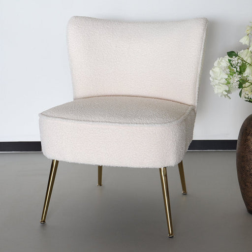 Fauteuil zitbank 1 persoons Teddy wit stoel - ThatLyfeStyle