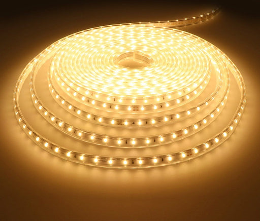 HOFTRONIC Flex60 - Dimbare LED Strip 10m - 3000K Warm wit - 60 LEDs per meter 2835 High Lumen - 308 Lumen per meter - IP65 voor binnen en buiten - Waterdicht en UV bestendig - Per meter inkortbaar - Incl. Netvoeding en eurostekker - ThatLyfeStyle