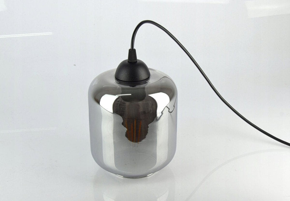 Hanglamp Industrieel Smoke Rookglas / Zwart - 3-lichts - Glas - Hanglampen Eetkamer, Slaapkamer, Woonkamer - ThatLyfeStyle