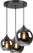 Hanglamp Smoking Glass - Glass Serie - 3-lichts - Smoke Glas - 3 bol - Rookglas - Bollamp voor Eetkamer, Slaapkamer, Woonkamer - ThatLyfeStyle