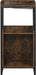 IN.HOMEXL Boxwel - Wijnkast - Wijnrek Metaal - Hout - Industrieel Kast - Voor 9 Flessen - 113 x 52 x 40 cm Hout - Bruin/ Zwart - ThatLyfeStyle
