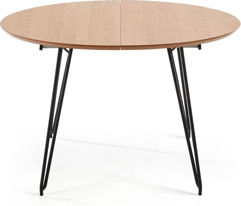 Kave Home - Novac ronde uitschuifbare tafel Novac Ø 120 (200) x 75 cm - ThatLyfeStyle