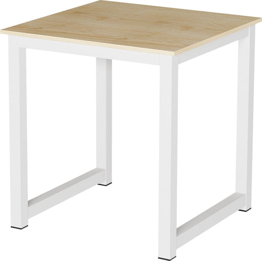 Keukentafel - bureau tafel - 75 cm x 75 cm - wit bruin - ThatLyfeStyle